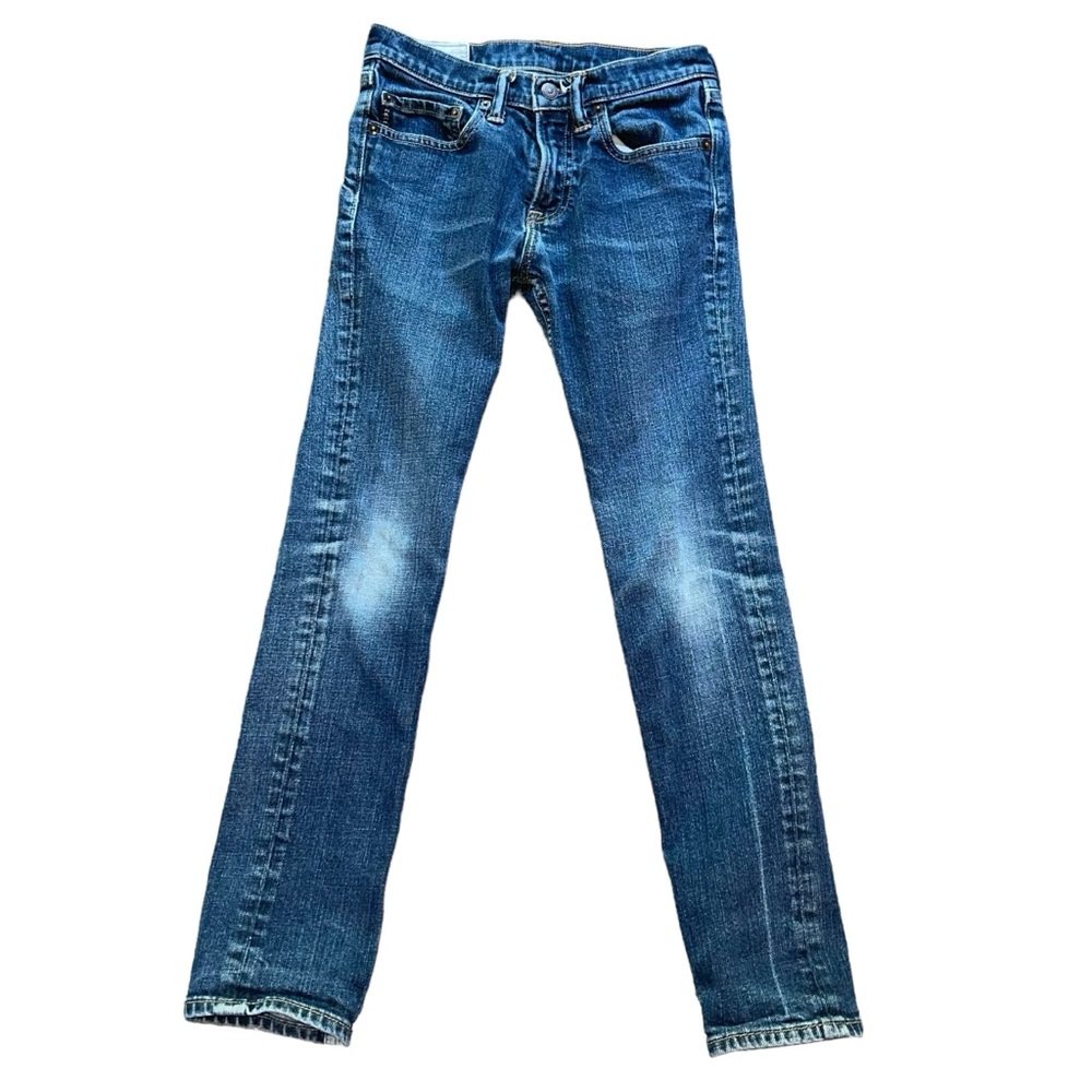 Abercrombie Kids Girls The A&F Super Skinny Medium Wash Slim Jeans Size 14 EUC